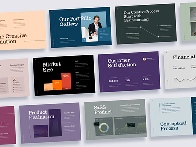 #Exploration - Typography & Layout Pitch Deck Design