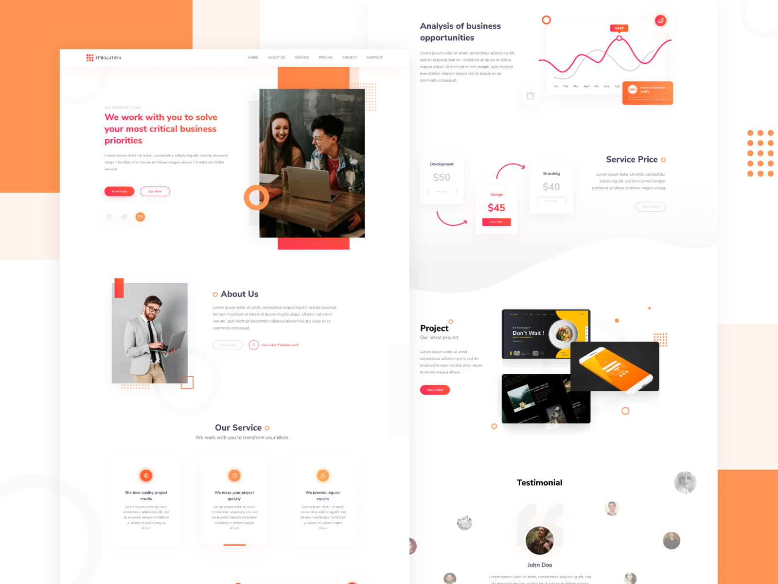 IT'S (IT Solution) - Business Design Concept by Mustofa Amar on Dribbble