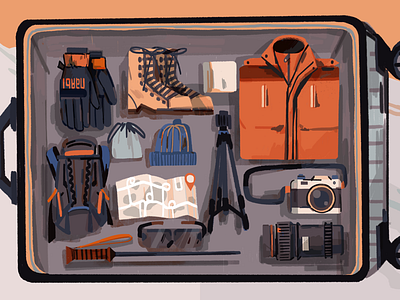 Suitcase illustration