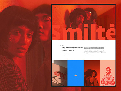 Smiltė - Main Home agency bold bold color colorful contemporary design portfolio template ui ux webdesig wordpress