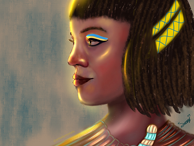 QUEEN OF EGYPT design character blm art