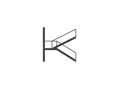 Letter K logo concept branding design logo typography