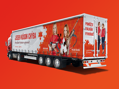 Fialky Truck design outdoor print print ad truck truck wrap