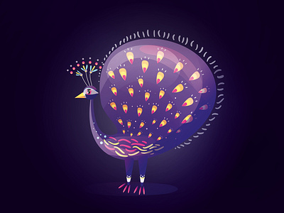 Birdy Memories animal bird cute design drawing flat icon illustration india logo peacock simple vector website