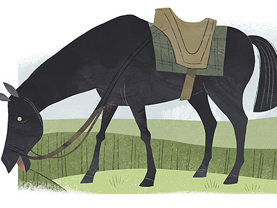 Stranger horse illustration