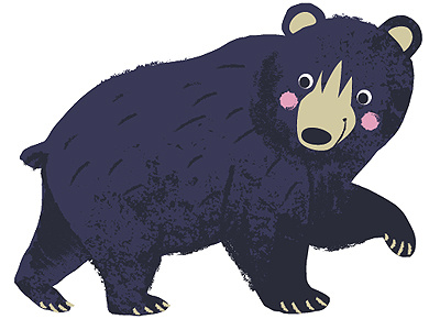 Bluebear animals bear illustration