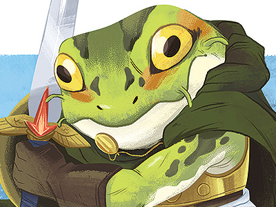 Frog chrono trigger frog illustration snes