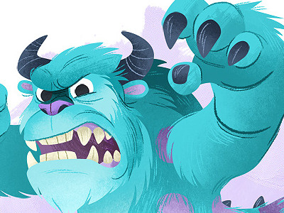 RaWR! illustration monsters inc pixar