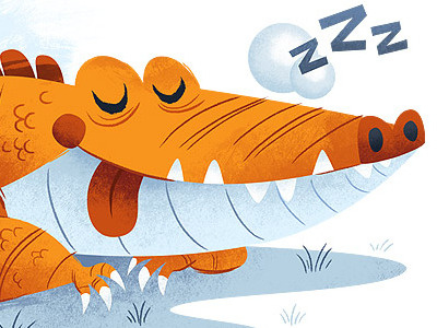 zZz crocodile illustration