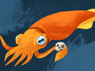 Squidditch illustration kraken squid