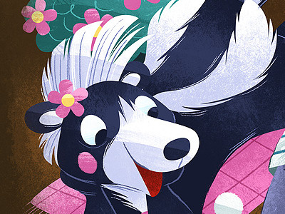 Skunky animal illustration skunk
