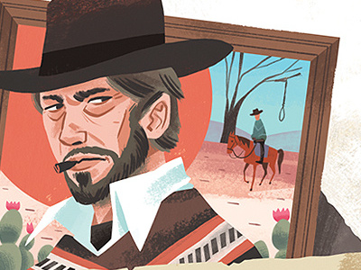 Hang 'Em High cowboy illustration western