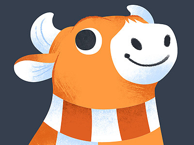 Hi cow cow illustration