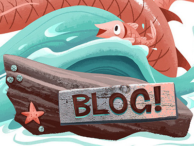 Blog banner fish illustration