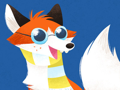 Fox self fox illustration