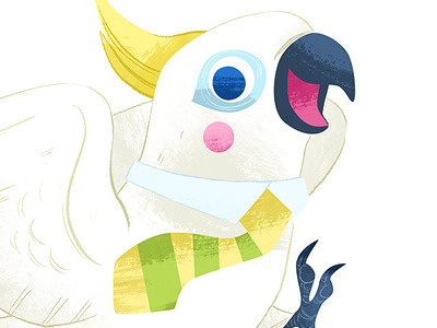 Chipper birds cockatoo illustration