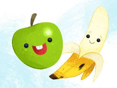 Favourite Fruits food fruit illustration