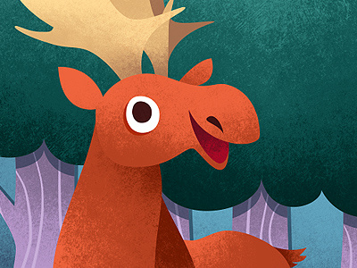 Mooose animal illustration moose