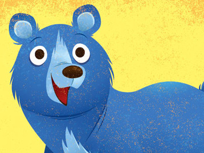 Bluebear bear blue illustration