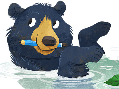 Drawin' Bear bear black bear illustration