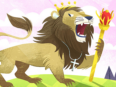 The New King of Beasts illustration king lion