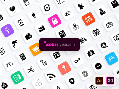 Iconri 1.4 app icon branding design graphic design icon icon pack icon set icons illustration illustrator logo material icon mobile icon mobile web icon pack of icon set of icon ui vector web icon