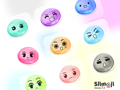 Slimoji 1.0 app icon application branding design emogi emoji homepage icon icon pack icons illustration laugh logo slimoji smile ui vector vector image