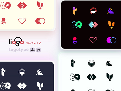 Liogo 1.2 app icon application brand branding company logo design icon icon pack icons ill illustration liogo liogo 1.2 logo logo pack logos set of icon set of logo ui icons vector