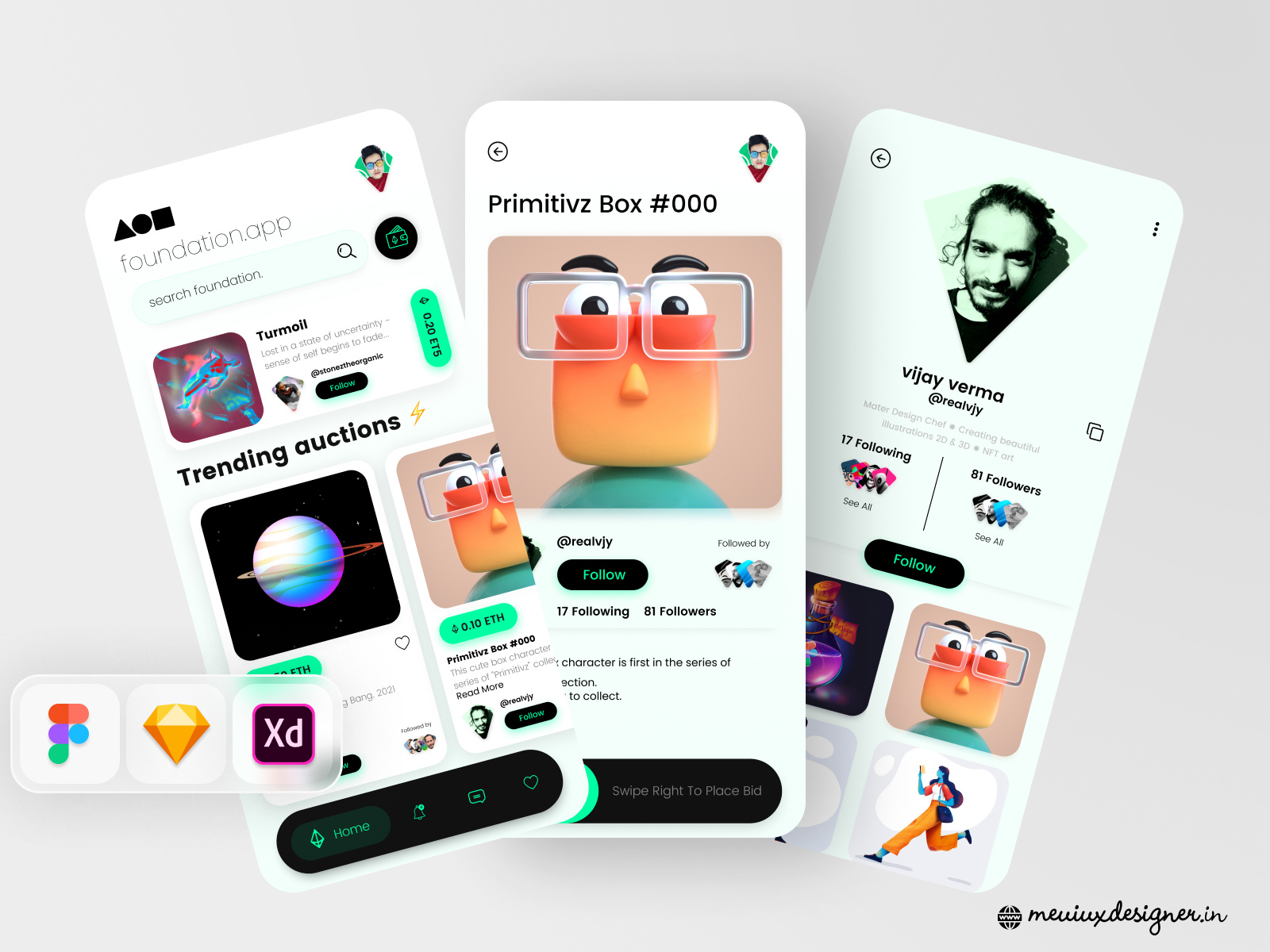 NFT (foundation.app) by ME UI/UX Designer on Dribbble