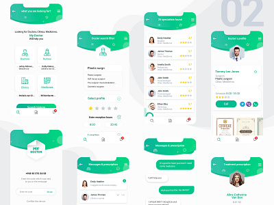 My doctor application ux ui medical care mobile app pharmacy ui ux design