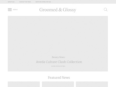 Groomed & Glossy Wireframe 