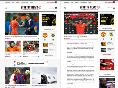Stretty News blog football man u