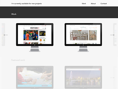 Portfolio work nav designer navigation portfolio work