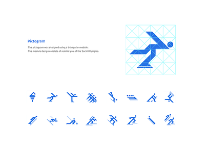 Olympics pictogram set icon design olympics pictogram