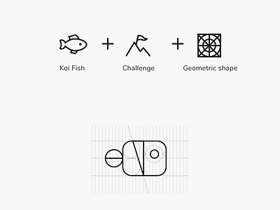 Logo's meaning with grid.