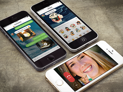 ICQ Screens for AppStore app appstore design icq ios iphone messenger