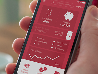 App for Bank app bank design ios iphone ui ux
