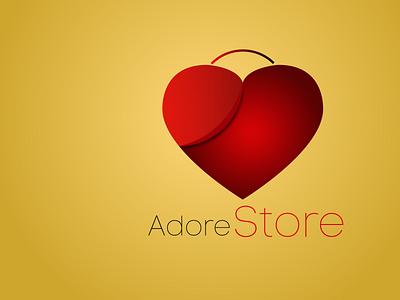 Adore Store design illustration logo typography ux
