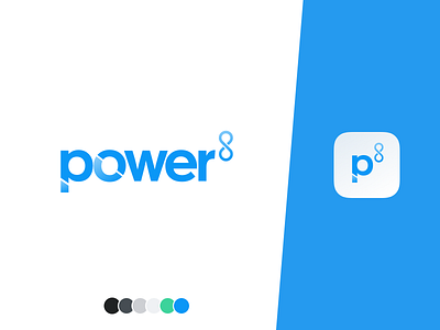 Power8 Branding 1st shot branding design logo typography
