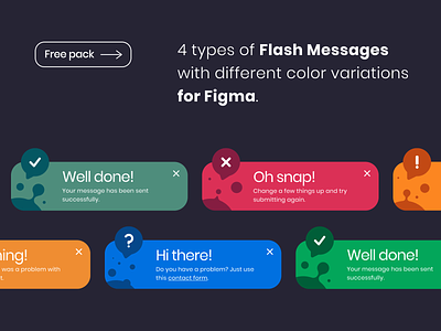 Free pack of Flash Messages