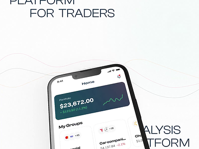 Analysis platform for traders analysis platform analytics animation app app design design finance ios mobile motion graphics platform stock trader uiux
