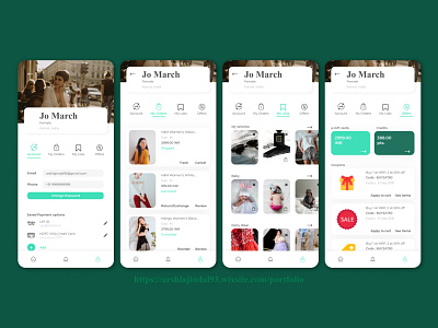 User Profile for Shopping app