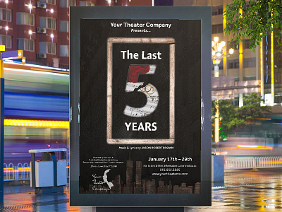 The Last 5 Years poster poster art theater posters