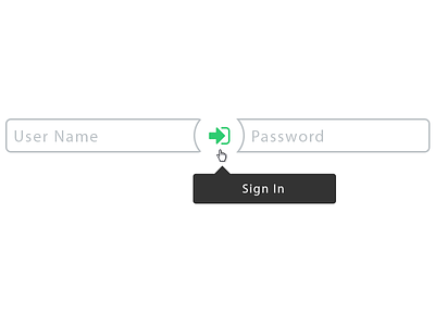 Sign In clean flat font-awesome form simple ui user interface