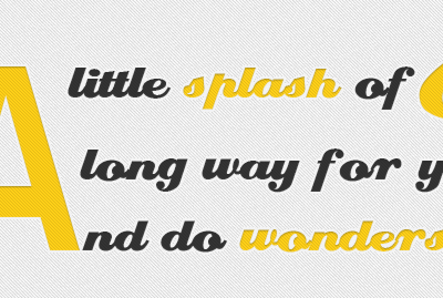 A Splash Of Caffeine black branding clean design grey header lettering noise typography web web design website yellow
