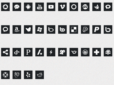 social icon set 4