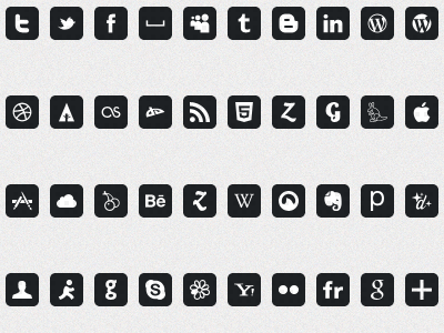 social icon set 5