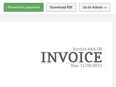 Pancake Invoice Panel