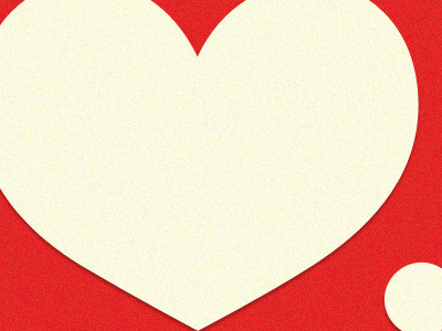 Love Period heart logo mark noise