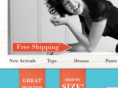 Free Shipping web design webdesign wip